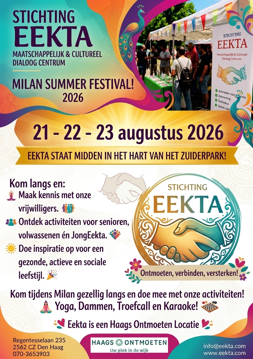 Stichting Eekta op het Milan Summer Festival 2026! ☀️